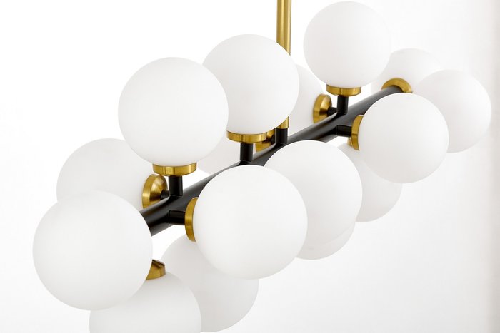 Подвесной светильник Lumina Deco Marsiada LDP 6033-16 BK+MD - купить Подвесные люстры по цене 12200.0