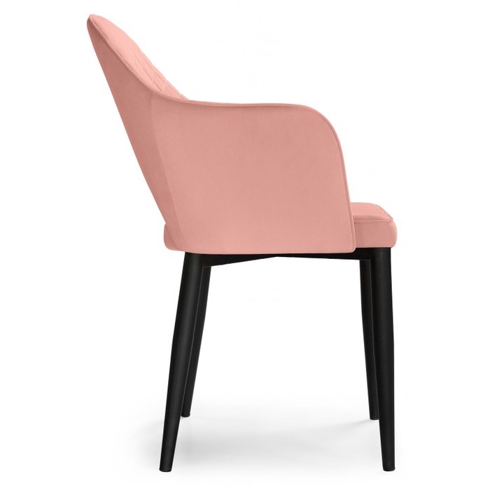 Стул с подлокотниками Vener розового цвета - лучшие Обеденные стулья в INMYROOM