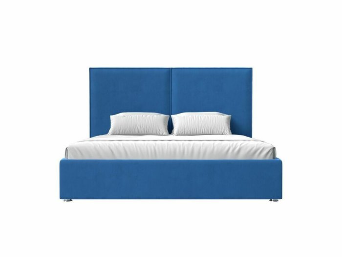 Кровать Аура 180х200 темно-голубого цвета с подъемным механизмом - купить Кровати для спальни по цене 90999.0