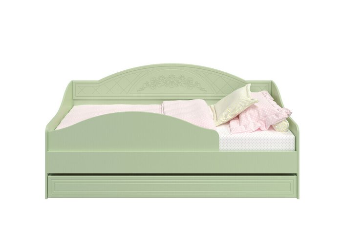 Кровать Соня Премиум 80х200 светло-зеленого цвета