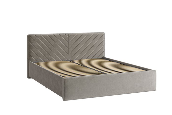 Кровать Сандра 2 160х200 цвета латте без подъемного механизма - лучшие Кровати для спальни в INMYROOM