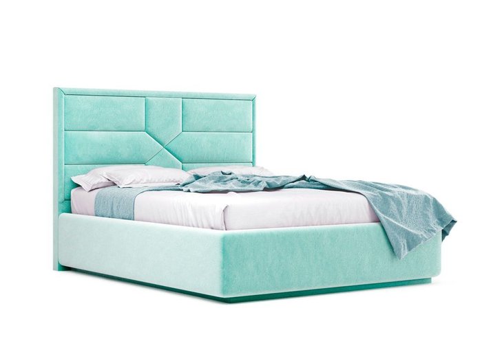 Кровать Prado мятного цвета с ортопедическим основанием 160х200 - купить Кровати для спальни по цене 31028.0