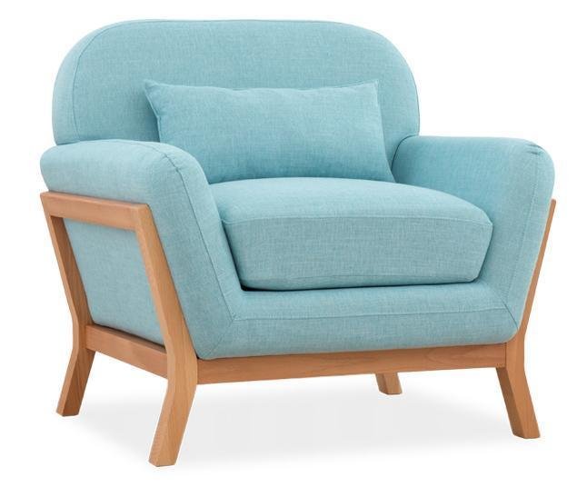 Кресло Йоко голубого цвета