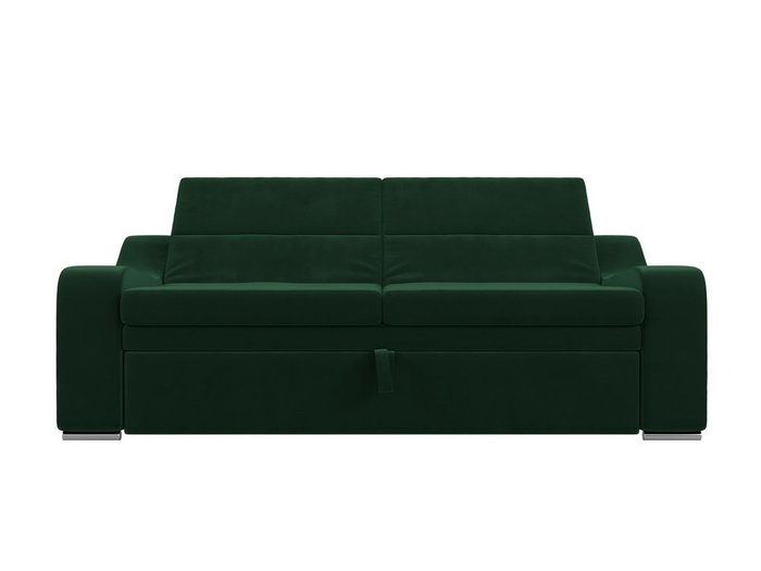 Прямой диван-кровать Медиус зеленого цвета - купить Прямые диваны по цене 47999.0