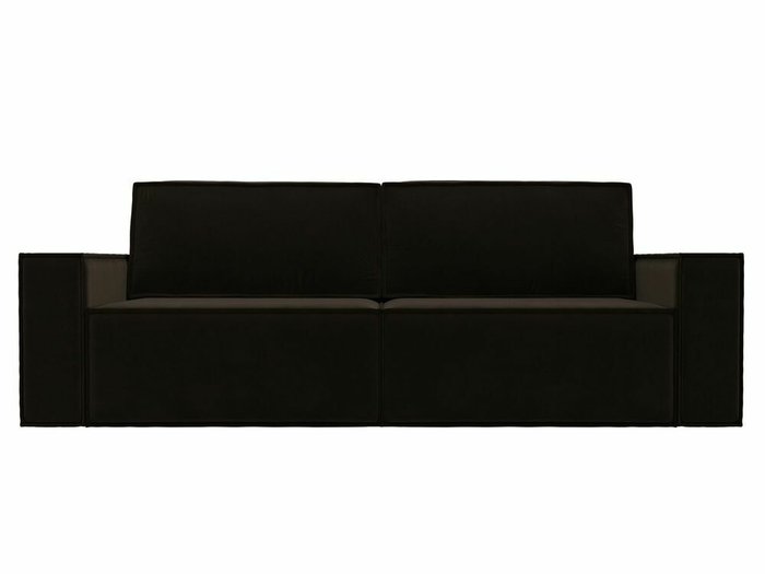 Прямой диван-кровать Куба коричневого цвета - купить Прямые диваны по цене 57999.0