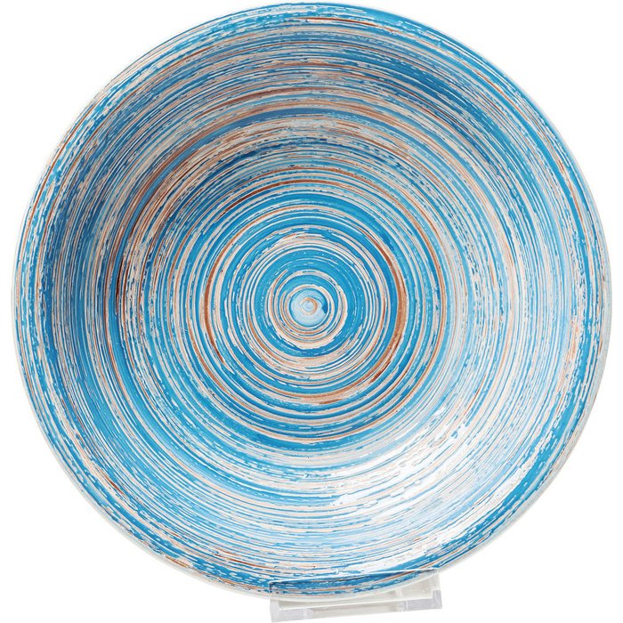 Тарелка Swirl голубого цвета Тарелка Swirl голубого цвета