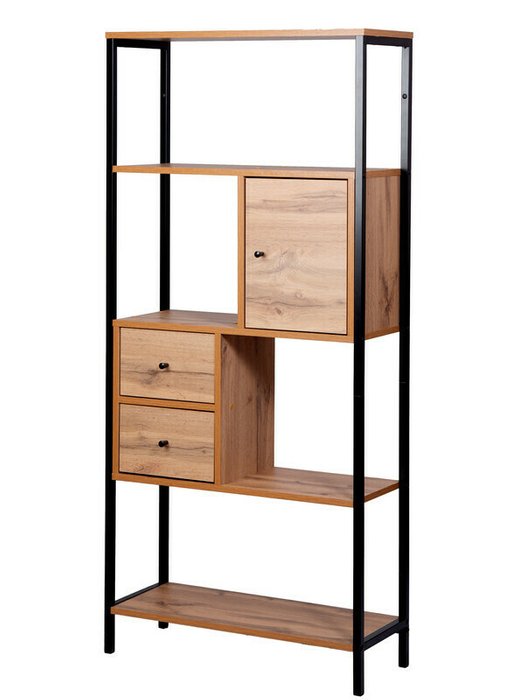Стеллаж Frame Lite бежево-черного цвета Стеллаж Frame Lite бежево-черного цвета