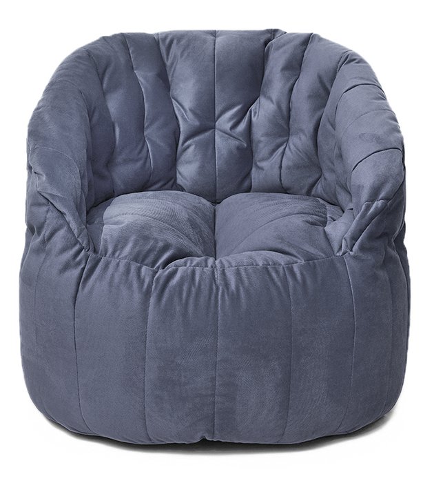 Кресло мешок Энджой Maserrati 21 XL темно-синего цвета - купить Бескаркасная мебель по цене 7425.0