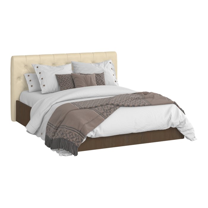 Кровать Сиена 180х200 с бежевым изголовьем и подъемным механизмом - лучшие Кровати для спальни в INMYROOM