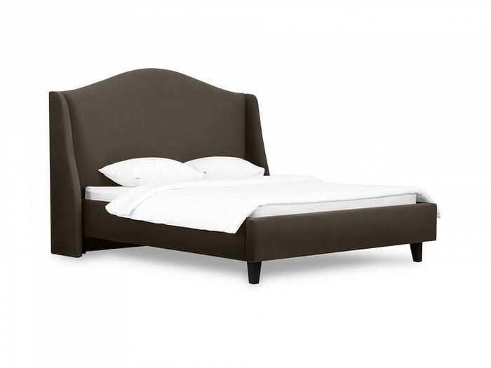 Кровать Lyon 160х200 темно-коричневого цвета 