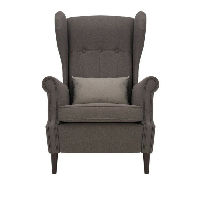 Кресло Монтего коричневого цвета Milos20 Milos09 venge - купить Интерьерные кресла по цене 30559.0