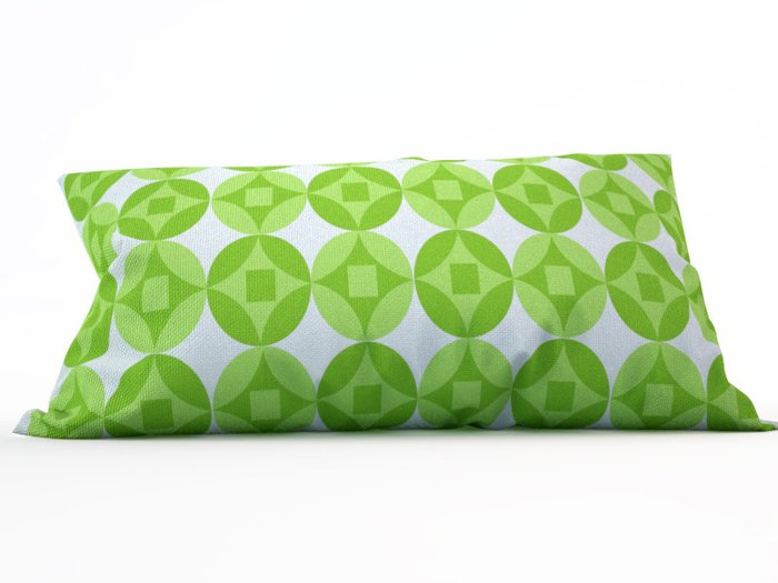 Декоративная подушка: Зеленые круги