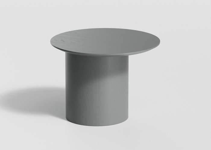 Столик кофейный со смещенным основанием Type серого цвета - купить Кофейные столики по цене 24900.0