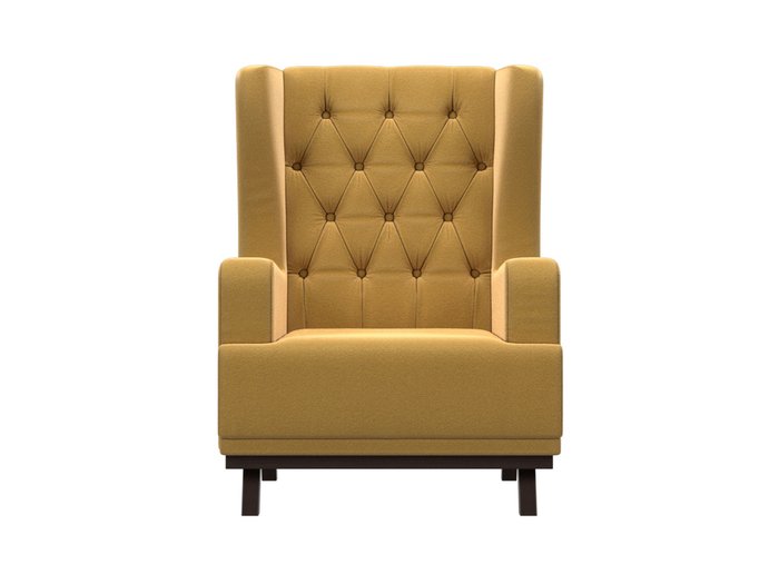 Кресло Джон Люкс желтого цвета - купить Интерьерные кресла по цене 21999.0