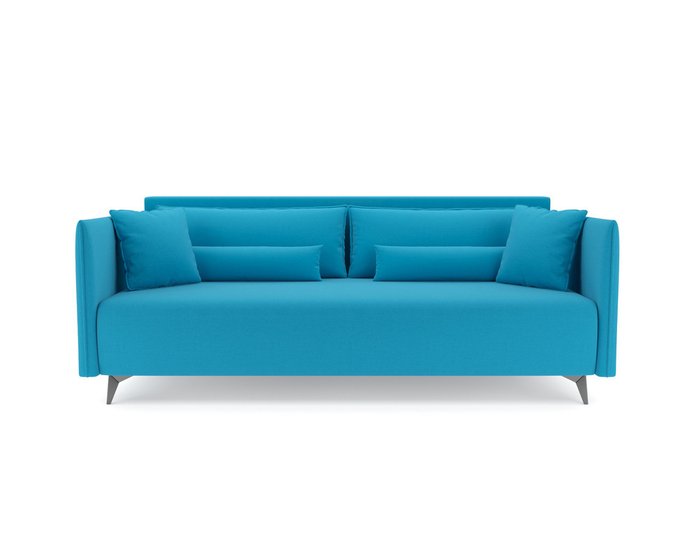 Прямой диван-кровать Майами светло-синего цвета - купить Прямые диваны по цене 39590.0