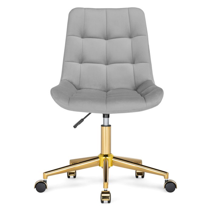 Стул офисный Честер светло-серого цвета - купить Офисные кресла по цене 8290.0