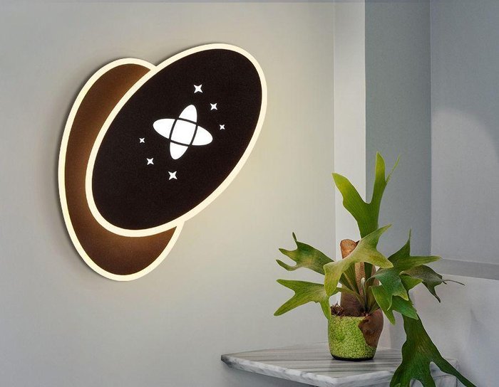 Настенный светодиодный светильник Wall коричневого цвета - лучшие Бра и настенные светильники в INMYROOM
