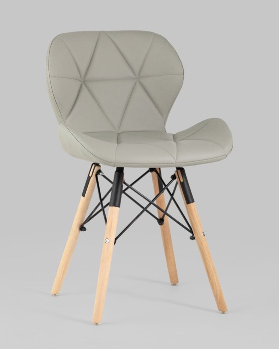 Стул Бон экокожа серого цвета - купить Обеденные стулья по цене 3990.0