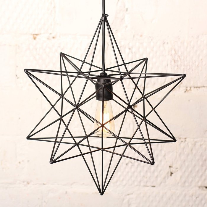 Лампа с ретролампочкой «Звезда»   - купить Подвесные светильники по цене 5738.0