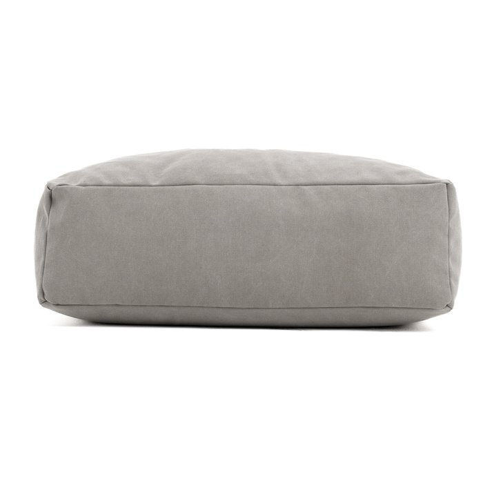 Пуф-подушка из натурального хлопка серого цвета - лучшие Бескаркасная мебель в INMYROOM
