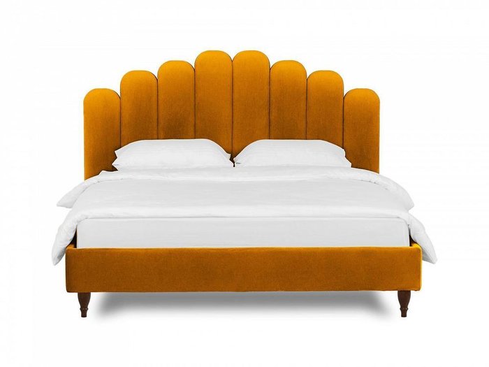 Кровать Queen II Sharlotta L 160х200 желтого цвета  - купить Кровати для спальни по цене 71280.0