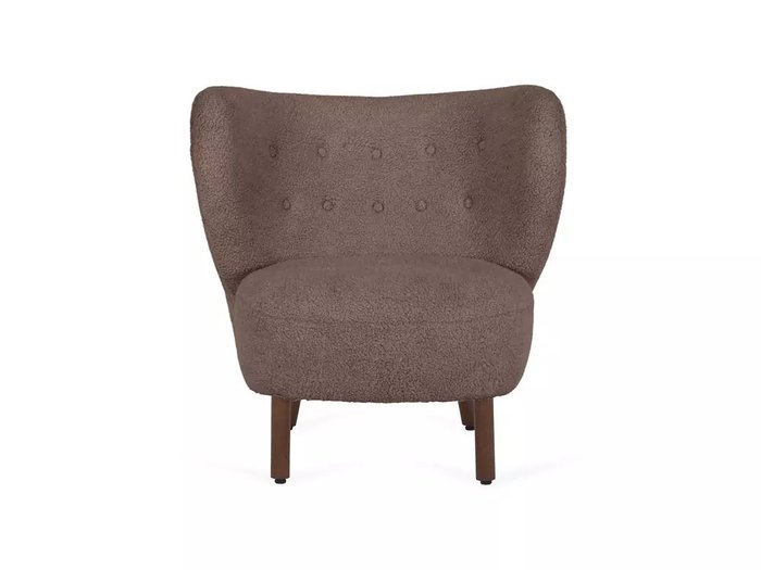 Кресло Lounge Wood коричневого цвета