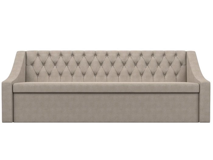 Кухонный прямой диван-кровать Мерлин бежевого цвета - купить Прямые диваны по цене 36999.0
