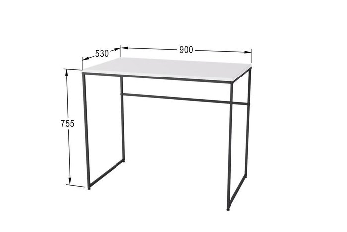Стол письменный Компакт белого цвета - купить Письменные столы по цене 7720.0