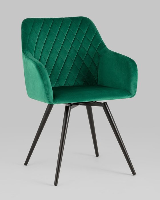 Стул вращающийся Дастин зеленого цвета - купить Обеденные стулья по цене 9990.0
