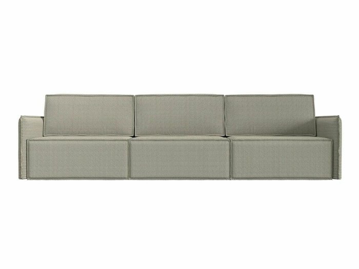 Прямой диван-кровать Либерти лонг серо-бежевого цвета - купить Прямые диваны по цене 74999.0