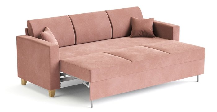 Диван-кровать Эмилио розового цвета - лучшие Прямые диваны в INMYROOM