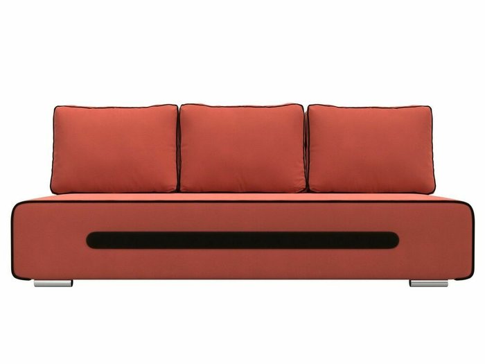 Прямой диван-кровать Приам кораллового цвета - купить Прямые диваны по цене 33999.0