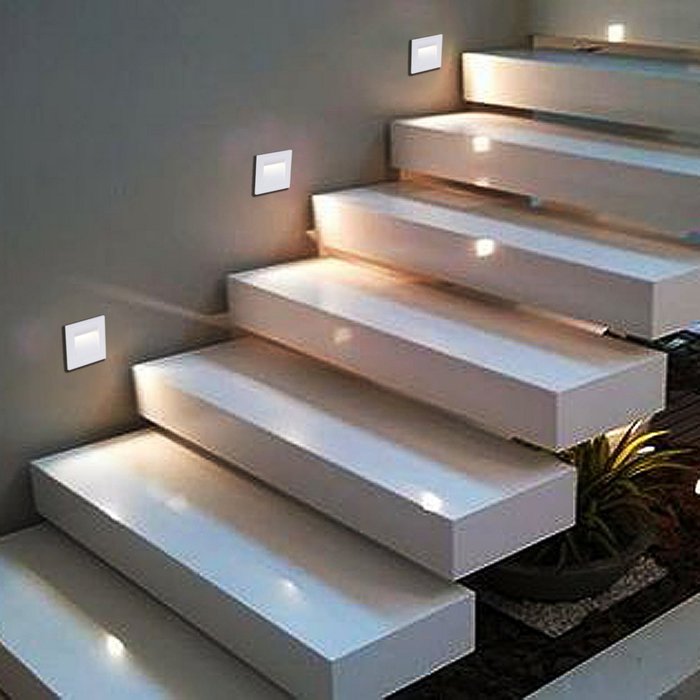 Подсветка для лестниц и ступеней 86605-9.0-001TL LED3W WT (металл, цвет белый) - лучшие Подсветка для лестниц в INMYROOM