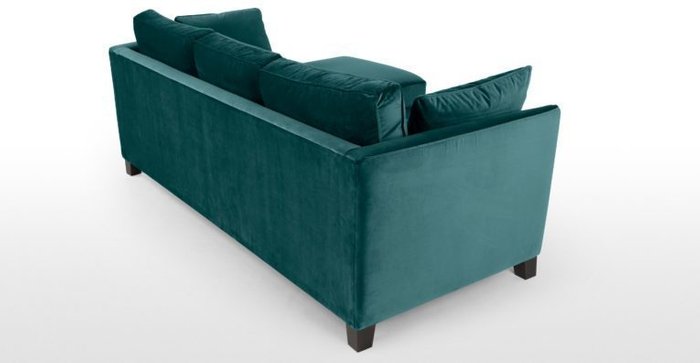 Угловой диван Wolsly бирюзового цвета - лучшие Угловые диваны в INMYROOM