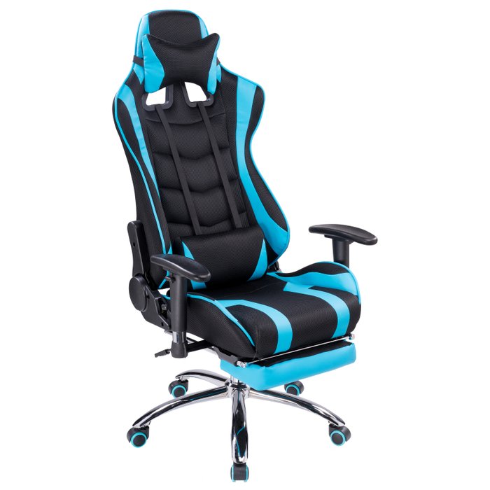 Компьютерное кресло Kano light черно-голубого цвета - купить Офисные кресла по цене 22350.0