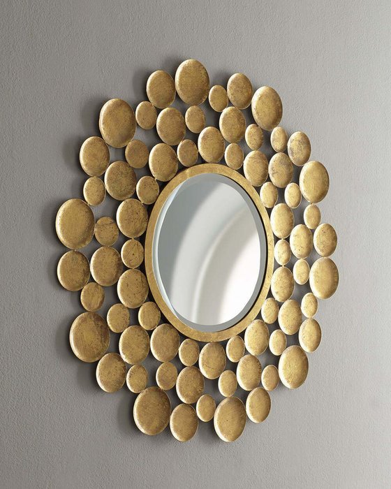Зеркало Вирджиния в золотой раме - купить Настенные зеркала по цене 24369.0