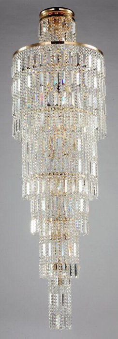 Каскадная люстра Maytoni Niagara с декоративным плафоном из хрусталя - купить Подвесные люстры по цене 152976.0