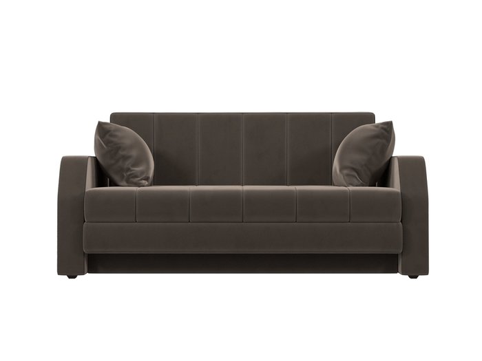 Прямой диван-кровать Малютка коричневого цвета - купить Прямые диваны по цене 34999.0