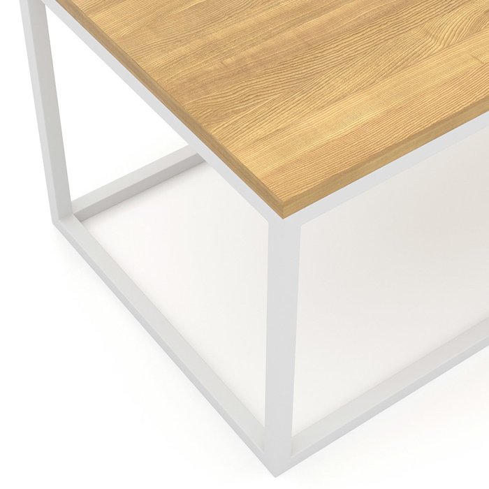 Журнальный столик Loft с белым подстольем - купить Журнальные столики по цене 14200.0