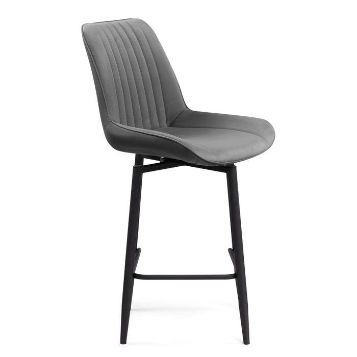 Стул полубарный Седа серого цвета - лучшие Барные стулья в INMYROOM