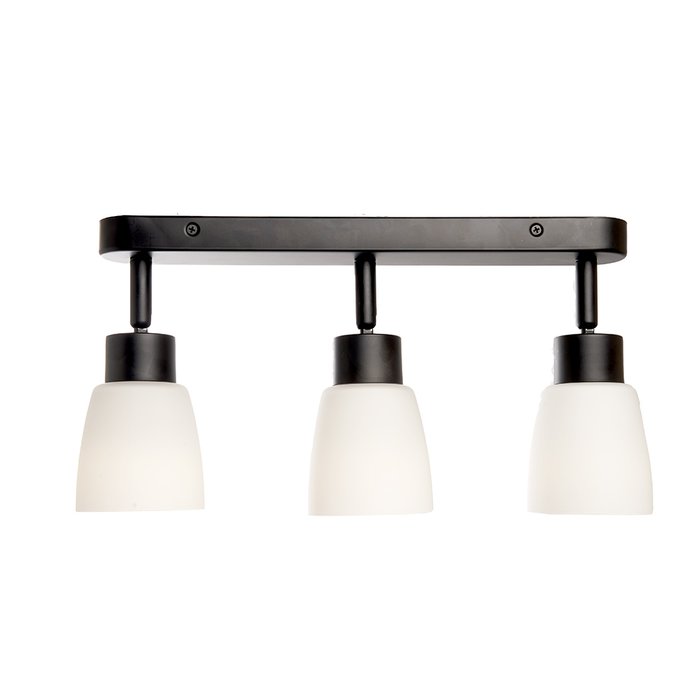 Светильник Feron ML243 настенно-потолочный под лампу 3хE27, черный - купить Накладные споты по цене 2136