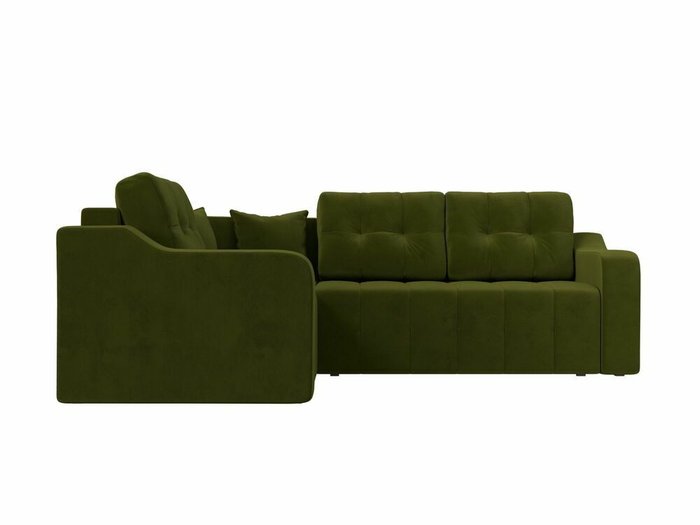 Угловой диван-кровать Кембридж зеленого цвета левый угол - купить Угловые диваны по цене 58999.0