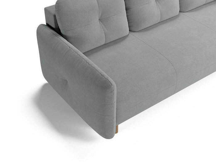 Прямой диван-кровать Anika светло-серого цвета - лучшие Прямые диваны в INMYROOM