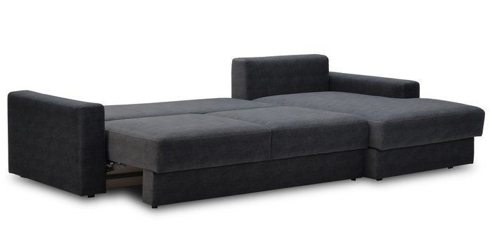 Угловой диван-кровать Вегас темно-серого цвета - купить Угловые диваны по цене 62930.0