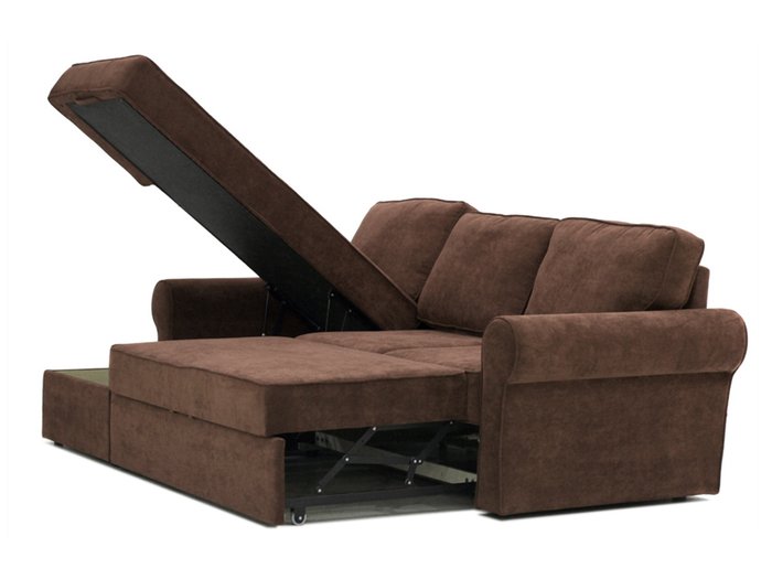 Угловой диван-кровать Murom черного цвета  - лучшие Угловые диваны в INMYROOM