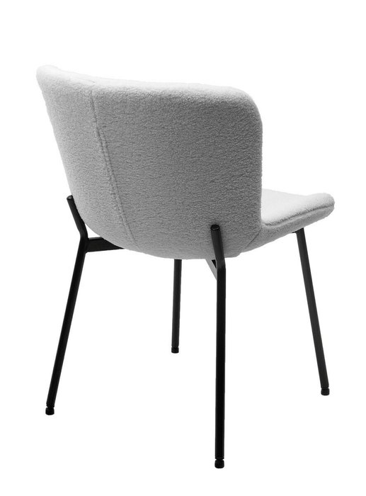 Стул Riya белого цвета с черными ножками - купить Обеденные стулья по цене 6000.0