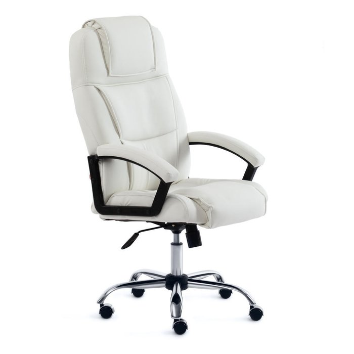 Кресло офисное Bergamo белого цвета