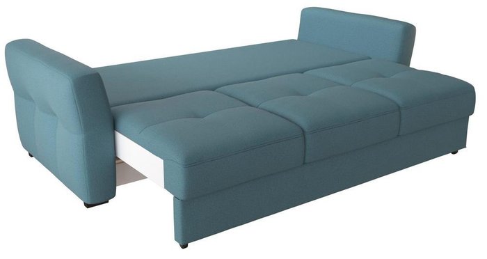 Диван-кровать прямой Манхеттен Blue синего цвета - купить Прямые диваны по цене 26350.0