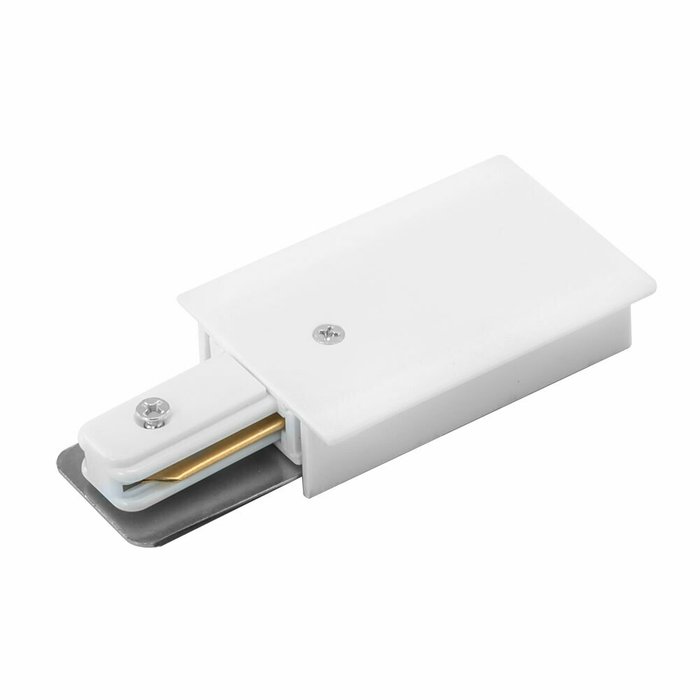 Коннектор для шинопровода Track accessories белого цвета
