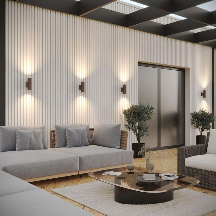 Архитектурный светильник Street 370989 (алюминий, цвет коричневый) - лучшие Настенные уличные светильники в INMYROOM